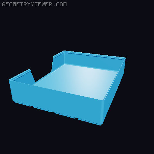 Gridfinity wall cutout collection 3D model thumbnail