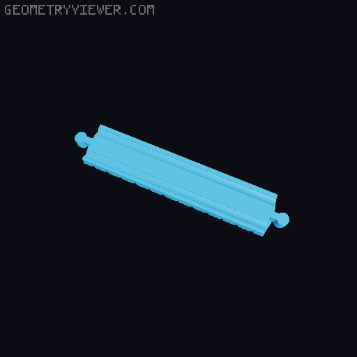 Wooden railway bridge system for Fischertechnik 3D model thumbnail