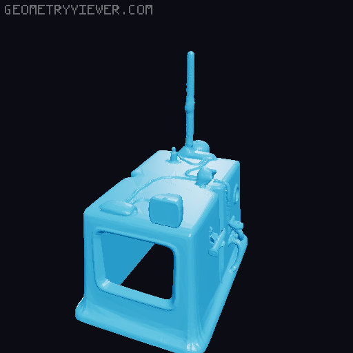 Gonk Droid - Hollowed for DIY Electronics 3D model thumbnail