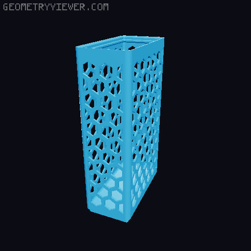 Gridfinity Hex Bins all sizes 3D model thumbnail