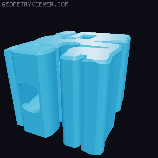 Minecraft 3D logo ⛏ (no glue needed) 3D model thumbnail