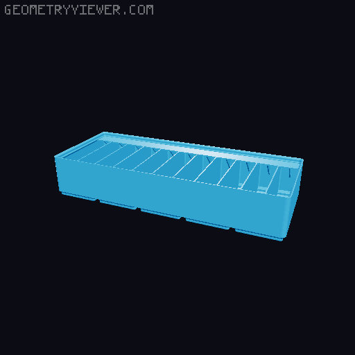 Gridfinity Ultra Light Bins - Divider Label Edition 3D model thumbnail