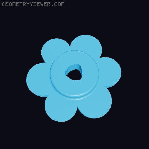 Lego Flowers with custom pot 3D model thumbnail