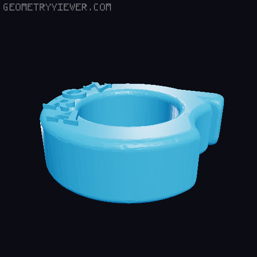 Silbanillo (whitle ring). Custon names 3D model thumbnail