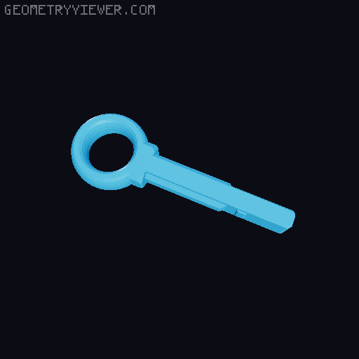 QUICK-CLIP system carabiner for a backpack 3D model thumbnail