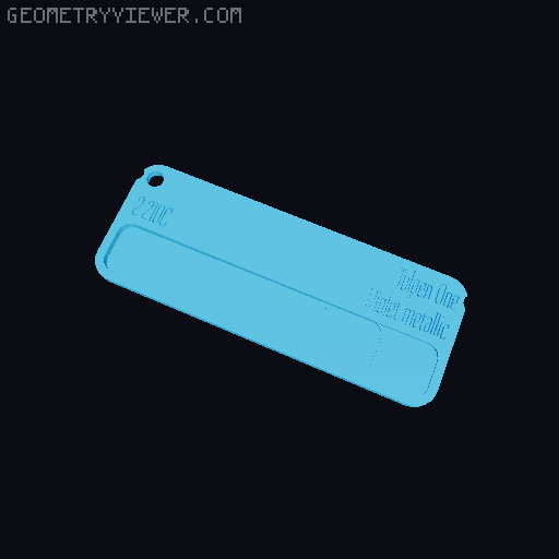 Filament swatch 3D model thumbnail