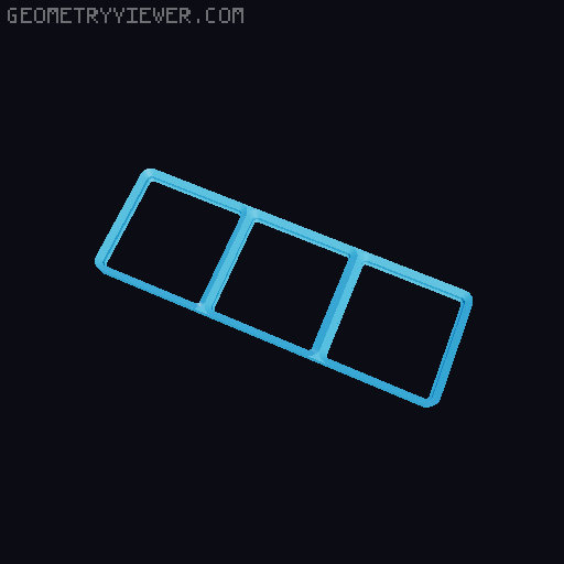 Generated STL Files from Parametric Gridfinity Baseplate 3D model thumbnail