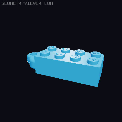 Lego Keychain 3D model thumbnail