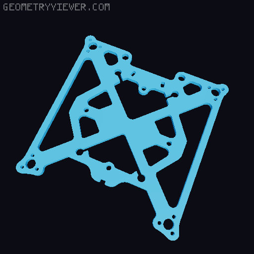 Pavo Pico 2 motor frame 3D model thumbnail
