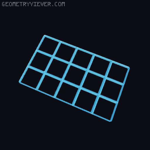 Generated STL Files from Parametric Gridfinity Baseplate 3D model thumbnail