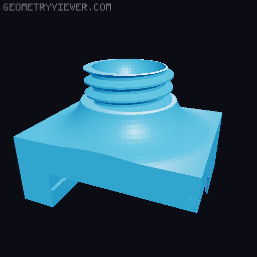 E3 S1 X- axis tensioner backplate replacement  & Ball Joint Nebula Cam Mount 3D model thumbnail