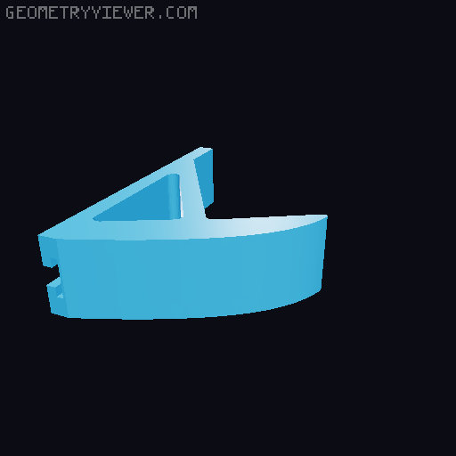 Detachable wall hooks 3D model thumbnail