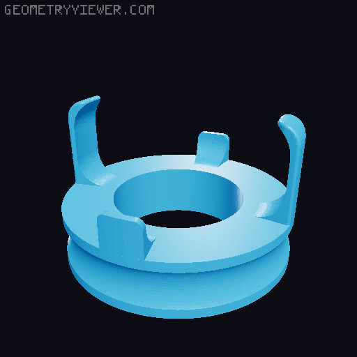 Echo Dot 3 Battery Mount 3D model thumbnail