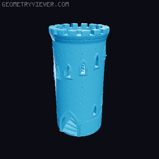 Dice Tower v1 3D model thumbnail