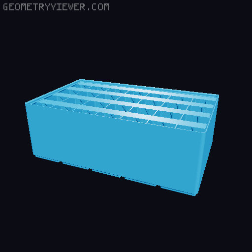 Gridfinity Ultra Light Bins - Divider Label Edition 3D model thumbnail