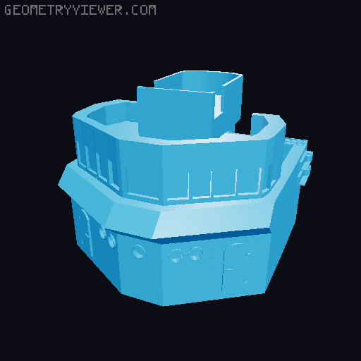 1;120 Scale RC wickes class destroyer  3D model thumbnail