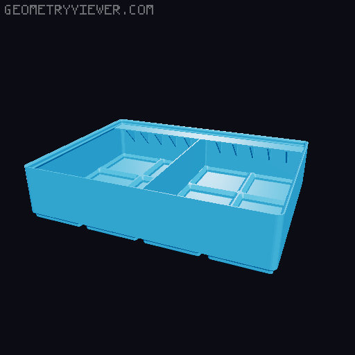 Gridfinity Ultra Light Bins - Divider Label Edition 3D model thumbnail
