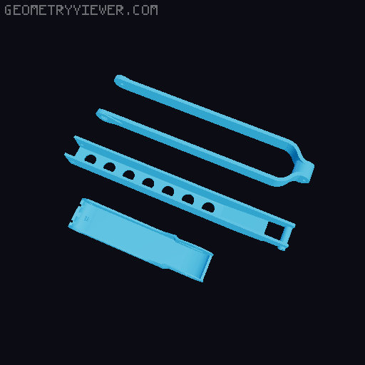 E-11 Stormtrooper Blaster Easy Print (ROTJ) 3D model thumbnail