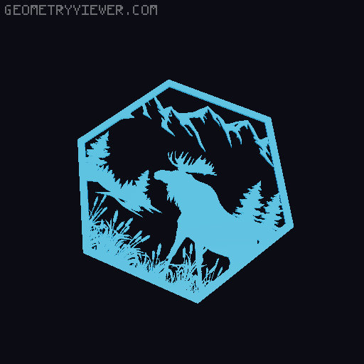 Expansion Pack for Hexagonal Animal Tiles 3D model thumbnail