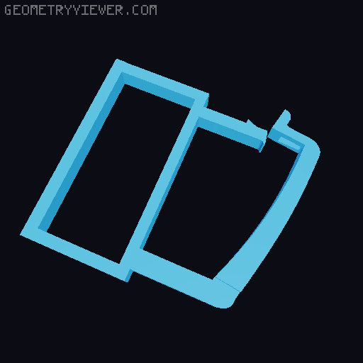 External battery holder for Soliom+ Outside Camera's 3D model thumbnail