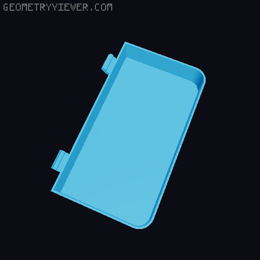 XL - Side box 80x140x25mm 3D model thumbnail