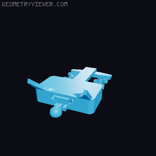 Working Slot Machine (Print-In-Place) 3D model thumbnail