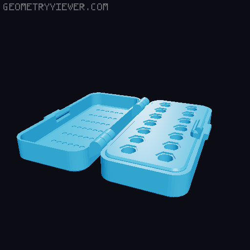 Nozzle box with labels Ender 3 3D model thumbnail