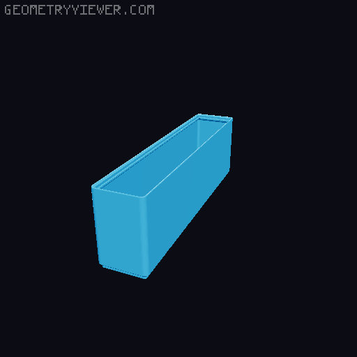 Gridfinity lite - economical plain storage bins 3D model thumbnail