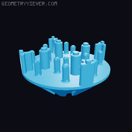 Top Hat Jellyfish Swimming - Mechanical Interactive Art 3D model thumbnail