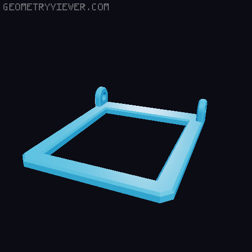 Switch Cover (26x31mm) 3D model thumbnail