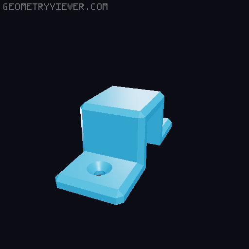 SLIDE LOCK - DOOR BOLT (Tested) 3D model thumbnail