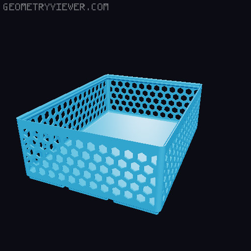 Gridfinity Hex Bins all sizes 3D model thumbnail