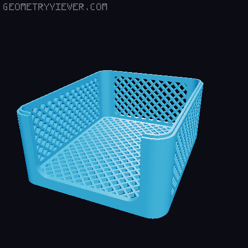 Stackable Storage Caddies 3D model thumbnail