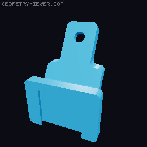 Mini Beamer Wall Mount 3D model thumbnail