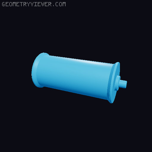 Spool Roller/Holder - Multiple Sizes & Modular Design 3D model thumbnail