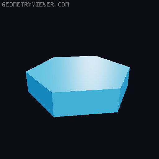 Mini Super Toggly Fidget Button V2 Hexagon Case 3D model thumbnail