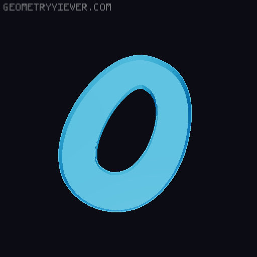 Glowing WLED or LED all alphabet letters and all numbers 8.5 cm high 3D model thumbnail