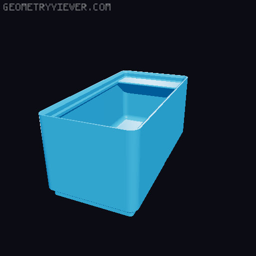 Gridfinity cups height 5 (39mm) collection 3D model thumbnail
