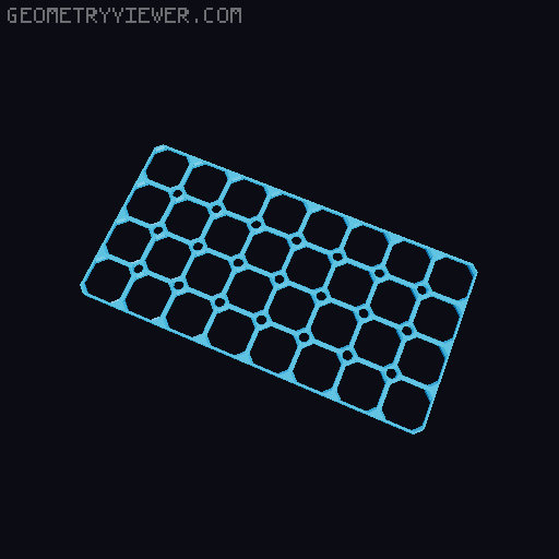 openGrid with Multiboard-compatible screw holes 3D model thumbnail