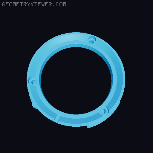 Disposable Camera Lens Adapter for Fujifilm X-Mount 3D model thumbnail
