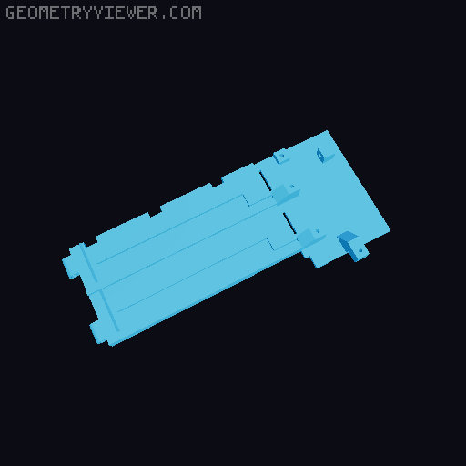 Network Storage - 4 Bay / 3.5" / ITX NAS 3D model thumbnail