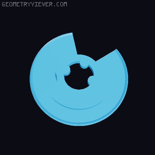 Treasure Chest Puzzle Box 3D model thumbnail