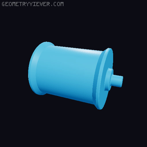 Spool Roller/Holder - Multiple Sizes & Modular Design 3D model thumbnail