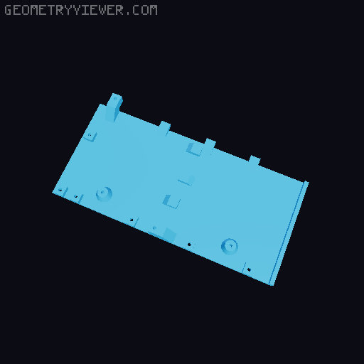 Network Storage - 4 Bay / 3.5" / ITX NAS 3D model thumbnail