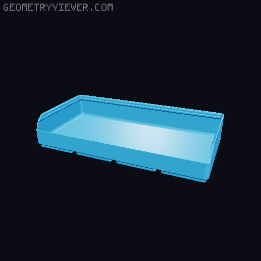 Gridfinity rouded bins collection all sizes 3D model thumbnail