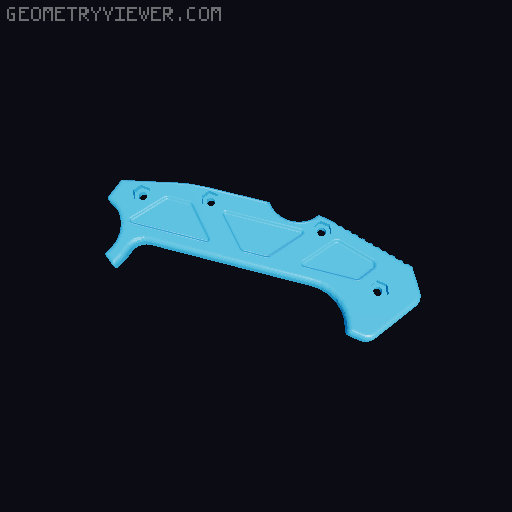 stiffer OBERTECH CARAMBIT folding utility knife 3D model thumbnail