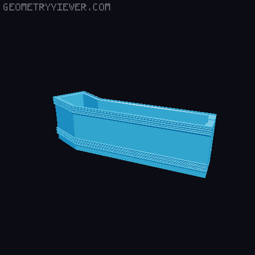 AFA - Galaxy - 4.5" Scale - Ten Forward Bar Counter with Tables and Chairs 3D model thumbnail