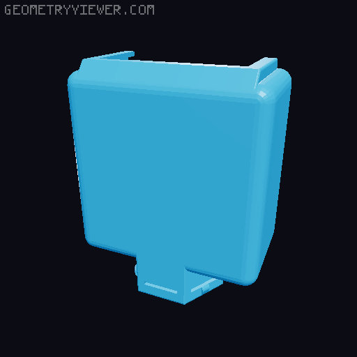 Storage box for Honeycomb storage wall - many sizes 3D model thumbnail