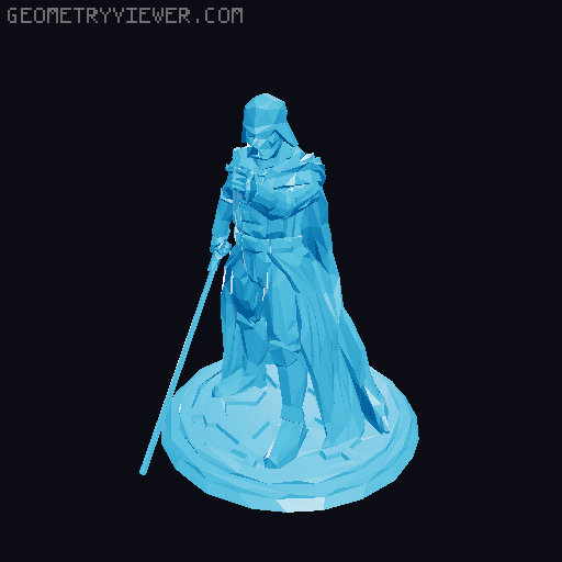 Low-Poly Darth Vader book stand / book end 3D model thumbnail