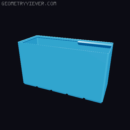 Gridfinity cups height 16 (116mm) collection 3D model thumbnail